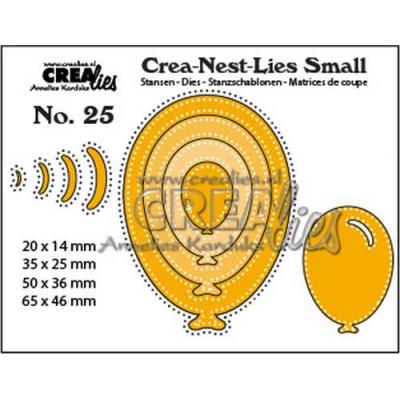Crealies Crea-nest-Lies dies - Luftballon mit Punkten